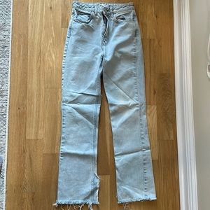 Flare Zara jeans, slit on inside bottom leg
